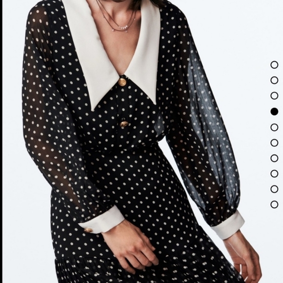 ZARA Polka Dot Dress - Picture 9 of 15